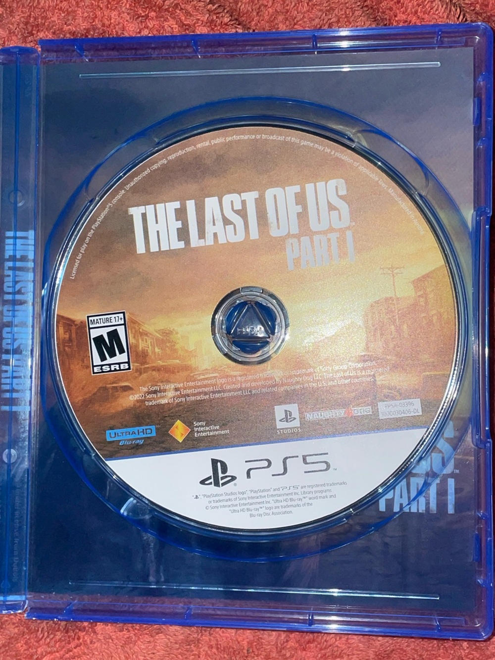 Sony PS5 The Last of Us Part I Disc — Brown Artwork